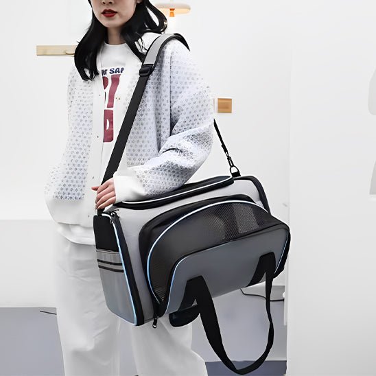 Sac de transport respirant et extensible pour chat - universmiaou