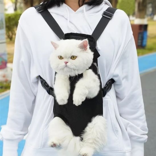 sac transport réglable chat - universmiaou