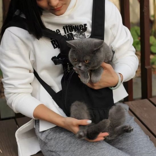 sac transport réglable chat - universmiaou