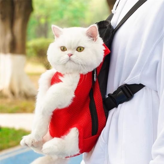 sac transport réglable chat - universmiaou