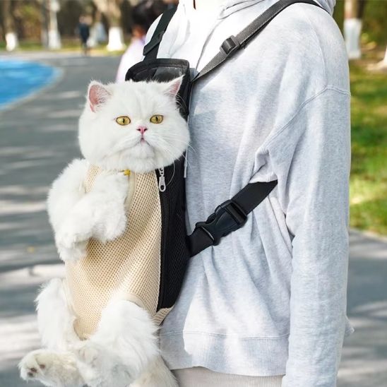 sac transport réglable chat - universmiaou